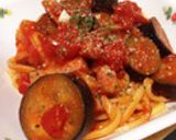 ナスとベーコンのトマトソース　スパ作り方17写真