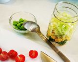 冷凍野菜で簡単基本のジャーサラダ♪1瓶分作り方4写真