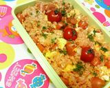 お弁当に速攻で☆オムライスチャーハン♪♪作り方3写真