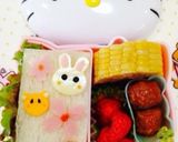 サンドイッチde春のさくら弁当…♩作り方1写真