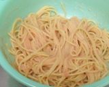 たらこクリームパスタ作り方3写真
