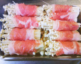 エノキの豚肉巻き❤作り方1写真