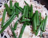 フライパンで豚肉ともやし蒸し!ごま油風味作り方3写真