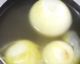 玉ねぎのファルシ:ハンバーグ風味の詰め物作り方5写真