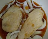 簡単♪鶏胸肉スタミナ照り焼き♪新玉添え作り方13写真