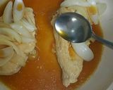 簡単♪鶏胸肉スタミナ照り焼き♪新玉添え作り方14写真