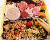 一味好きの家族に☆ニラ玉のお弁当作り方3写真