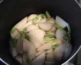 白だしで簡単！かぶの鳥挽肉あんかけ作り方4写真