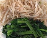 節約＊もやしと豚こま肉のおかずナムル作り方1写真