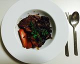 熊肉の赤ワイン煮込み作り方9写真