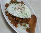 そぼろ丼キーマカレー風♪(´ε` )作り方6写真