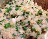 低カロリーの鶏胸肉で、ネギ味噌つくね作り方2写真