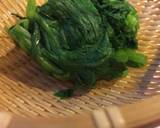 春菊とひじきの煮物 白和え風味作り方1写真