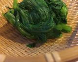 春菊とひじきの煮物 白和え風味作り方1写真