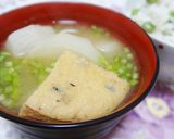 蕪とがんもどきのお味噌汁(厚揚げでも）作り方6写真