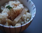 香ばしい〜バター醤油たけのこご飯　作り方7写真
