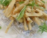 ♪新玉ねぎ&しらすと油揚のカリカリサラダ作り方5写真