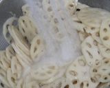三つ葉とレンコンのサラダ作り方4写真