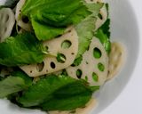 三つ葉とレンコンのサラダ作り方14写真