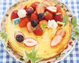 濃厚♪ベイクドチーズケーキ♡いちごのせ♪作り方8写真