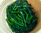 かき菜とオリーブの和え物作り方5写真