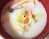 キャベツとしめじのほっこりミルクスープ作り方4写真