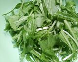 たっぷり水菜と鳥むね肉の キムチあえ☆作り方3写真