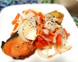 鮭の春野菜ビタミンソース作り方5写真