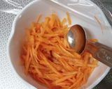 レンジで1分！人参のゴマポン和え☆弁当作り方1写真