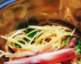 酒盗とブロッコリーとみょうがのパスタ作り方7写真
