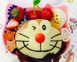 ロールパンdeドラえもん弁当…♩作り方3写真