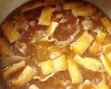 簡単カレー南蛮♪残り物のカレー&めんつゆ作り方4写真