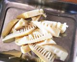 竹の子入り★オイルサーディンのパスタ〜作り方1写真