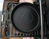 南部鉄鍋の蓋で魚焼きグリルでピザを焼く作り方3写真