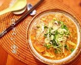簡単カレー南蛮♪残り物のカレー&めんつゆ作り方12写真