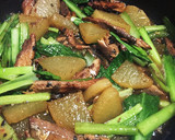 簡単早い！さんま缶で大根と小松菜の煮物作り方5写真