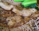 舞茸と豚肉のバター焼き 蕎麦作り方4写真
