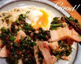 ゆで豚ニラ麺つゆ漬けのっけ！冷やしうどん作り方6写真