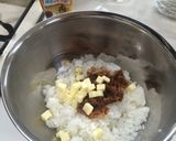 大豆の肉みそオイルおにぎり♪おかかチーズ作り方2写真