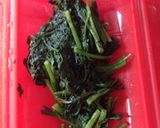 レンジで。春菊とメープルシロップお浸し作り方2写真