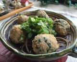 どっさり大葉のコロコロ鶏つくね✿温そば作り方7写真