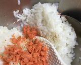 卵でロール寿司(鮭&きゅうり)作り方2写真