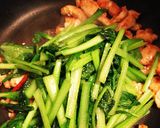 鶏胸肉と小松菜のナンプラー炒め作り方9写真