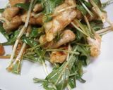 たっぷり水菜と鳥むね肉の キムチあえ☆作り方5写真