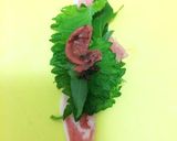 梅&大葉 豚肉巻き作り方1写真