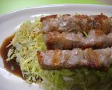 ウスターソース＆キャべツ＆七味で焼鳥焼肉作り方4写真
