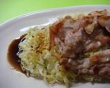ウスターソース＆キャべツ＆七味で焼鳥焼肉作り方5写真