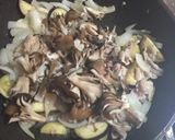 茄子と舞茸のチーズカレー蕎麦作り方3写真