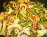 テナガタコ(下処理)とニンニクの芽炒め作り方10写真