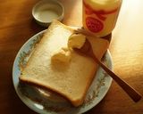 スプーン1本でお手軽★辛子マヨトースト作り方1写真